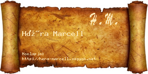 Héra Marcell névjegykártya