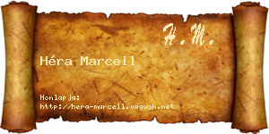 Héra Marcell névjegykártya